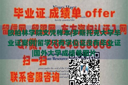 欧柏林学院文凭样本|罗斯托克大学毕业证案例|留学只有学位证没有毕业证|国外大学成绩单图片